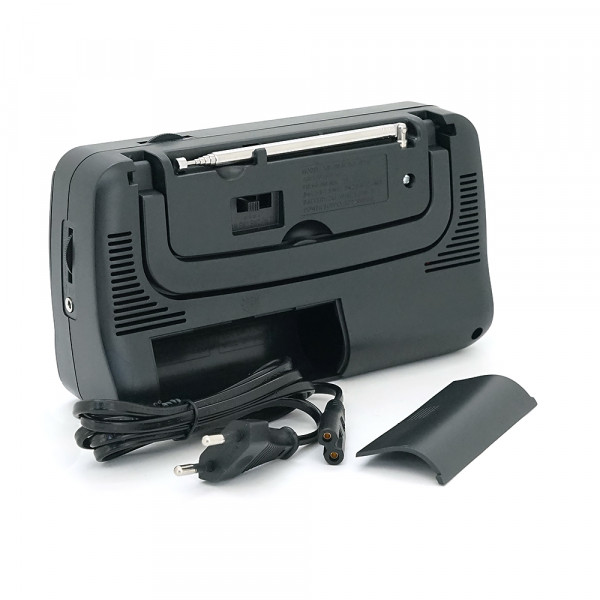 Радіоприймач KIPO KB-408, FM радіо, AUX, корпус пластмас, Black, BOX