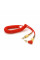 Кабель AUX Audio DC3.5 тато-тато 1.5м пружина, CCA Stereo Jack, (круглий) Red cable, Box