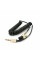 Кабель AUX Audio DC3.5 тато-тато 1.5м пружина, CCA Stereo Jack, (круглий) Black cable, Box