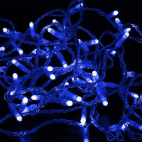 Гірлянда 300LED (Діод) Blue, 30 метрів, 8 режимів, прозора ізоляція