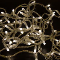 Гірлянда 600LED (Діод) White Hot, 100 метрів, 8 режимів, прозора ізоляція