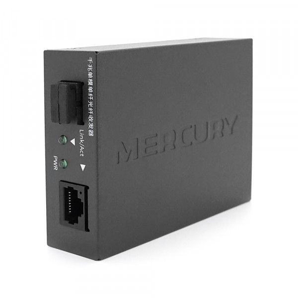 Медиаконвертор Mercury MCG11A-3 А (IC+175), 1310 WDM, 10M/100M/1000M, (0 +70°C), 20km + блок живлення 5V 2A + перехідник Q10