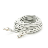 Патч-корд литий MERLION, FTP, RJ45, Cat.5e, 10m, сірий, CCA, Q200