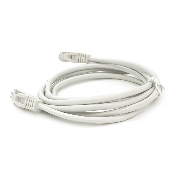 Патч-корд литий MERLION, FTP, RJ45, Cat.5e, 2m, сірий, CU, Q200