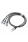 Кабель HOCO X102 USB-1 3 in 1 Micro/Iphone/Type-C, 2A, довжина 1м, Black, Box