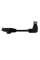 Патч-корд литий UTP, RJ45(прямий/кутовий), неекранований, UTP5e 0.13m,patch D=4.9mm AWG26 1x90°  CU,чорний, Q200