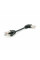 Патч-корд литий UTP, RJ45(прямий/кутовий), неекранований, UTP5e 0.13m,patch D=4.9mm AWG26 1x90°  CU,чорний, Q200