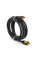 Кабель Merlion HDMI-HDMI V-Link High Speed 3.0m, 4K, v2,0, OD-8.2mm, круглий Black, конектор Black/Yellow, Blister-box, Q80