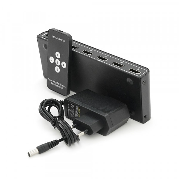 HDMI свіч 3D 4k x 2k, 1080р, 1,4 версія, 5 x 1 портів, Blister