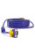 Кабель Merlion VGA 3 + 4 with shielding, 5m, male to male (тато-тато), 2 фериту, purple, Пакет Q100