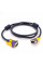 Кабель Merlion VGA 3 + 4 with shielding, 10m, male to male (тато-тато), 2 фериту, purple, Пакет Q50