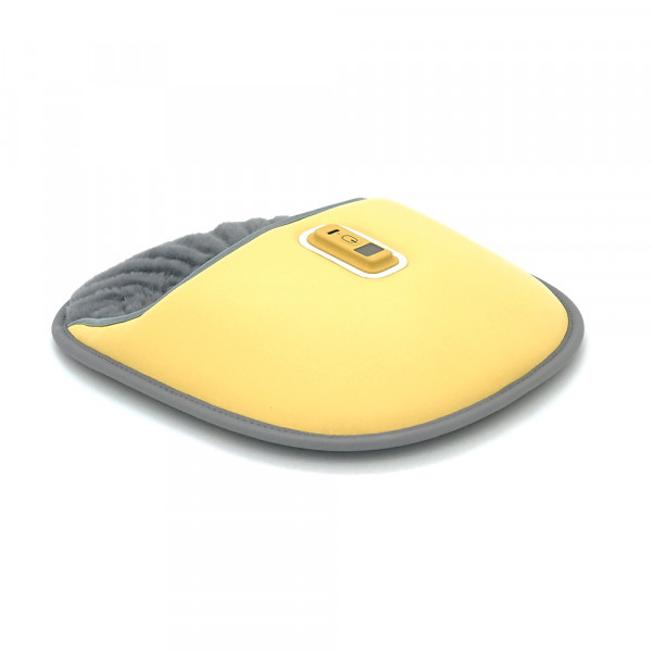 Грілка для ніг ХВ-001 USB, PV-шкіра/PVC, регульована температура, індикатор, 18W, бежевий + перехідник