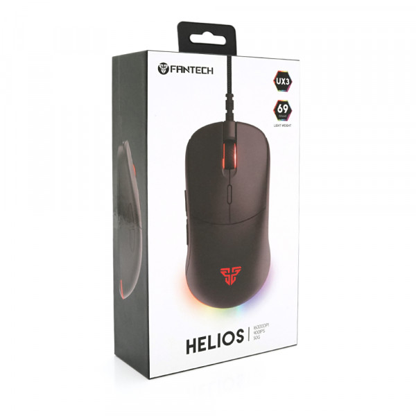 Ігрова миша дротова HELIOSUX3, 6 кнопок, 200-4800 DPI, Led Lighting RGB, 1,8 м, Win7 / 8/10 Mac OS, Black, COLOR BOX (138*56*192) 0.23 кг