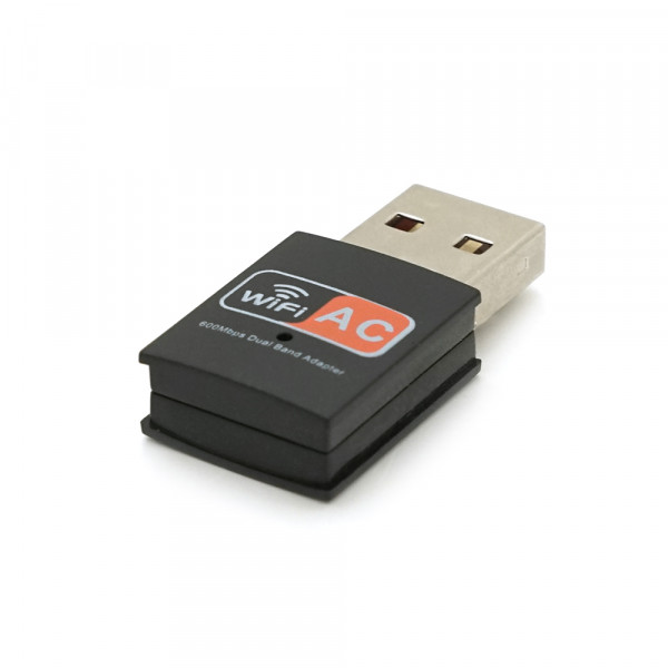 Двохдіапазонний бездротової мережевий адаптер Wi-Fi-USB Merlion LV-UAC09, RTL8811CU, 802.11bgn, 600MB, 2.4 GHz, Blister Q400