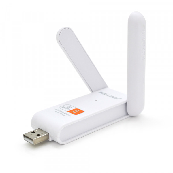 Бездротовий мережевий адаптер Wi-Fi-USB Merlion LV-UAC03D,RTL8811CU, з 2-ма антенами 10см,802.11bgn ,600MB,2.4 GHz,Blister