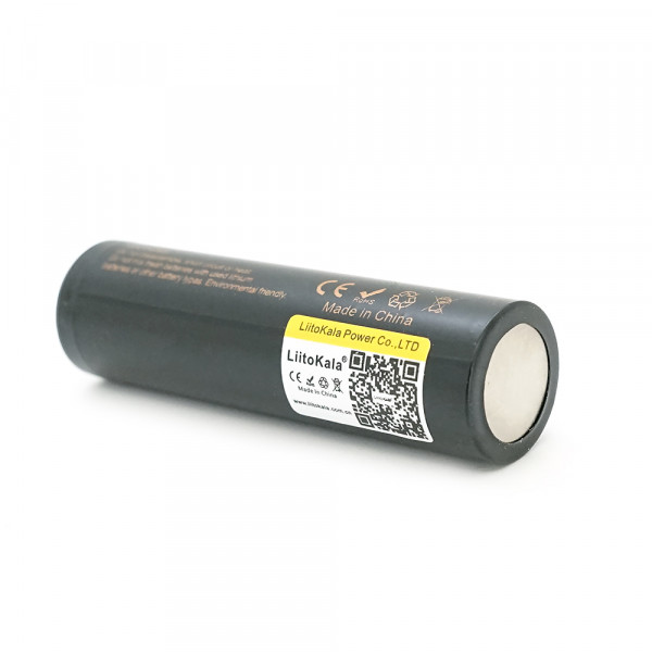 Акумулятор 18650 Li-Ion LiitoKala Lii-22A, 2200mah (2100-2300mah), 3.7V (2.75-4.2V), Black, PVC BOX Q2,  цена за 1 шт