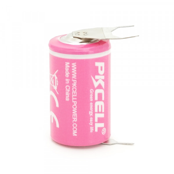Батарейка Lithium Manganese PKCELL CR14250 650mAh 3.0V, 1/2AA. Li/MnO2, 27*14,5мм, контакт 0,7мм(10,15мм),