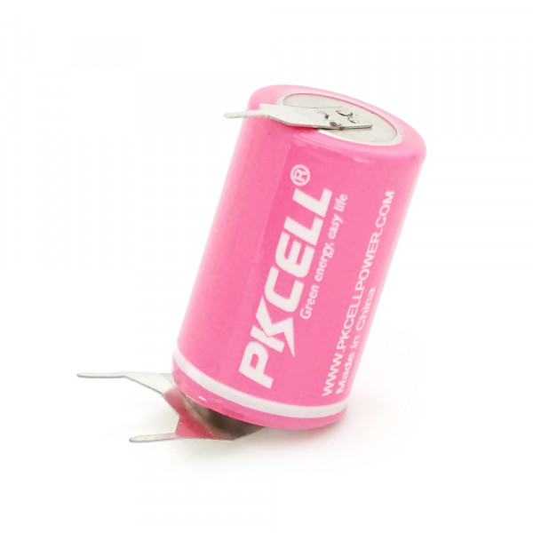 Батарейка Lithium Manganese PKCELL CR14250 650mAh 3.0V, 1/2AA. Li/MnO2, 27*14,5мм, контакт 0,7мм(10,15мм),