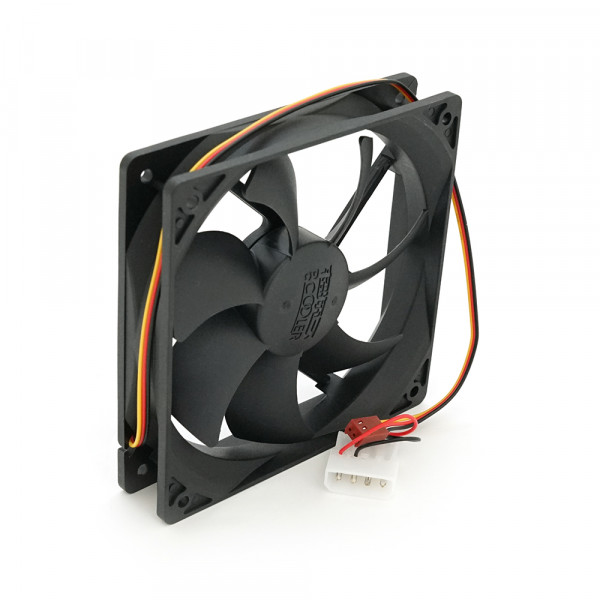 Кулер корпусний Pccooler F122, 120x120x25mm, 12V/0.1A, RPM 1200±10%, 3-pin + MOLEX, Black, Box