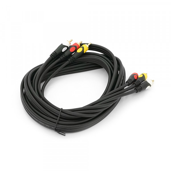 Кабель Audio-Video  3RCA > 3RCA, пакет, довжина 3 м., Q100