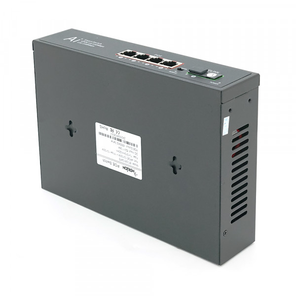 POE комутатор Merlion 4 POE 10/100 + 1Single Fiber Tx1310nm 20km + вбудований блок живлення 52V 1.38A