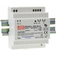 Джерело живлення Mean Well HDR-60-12 60Вт, 12В, 5А на Din-рейку