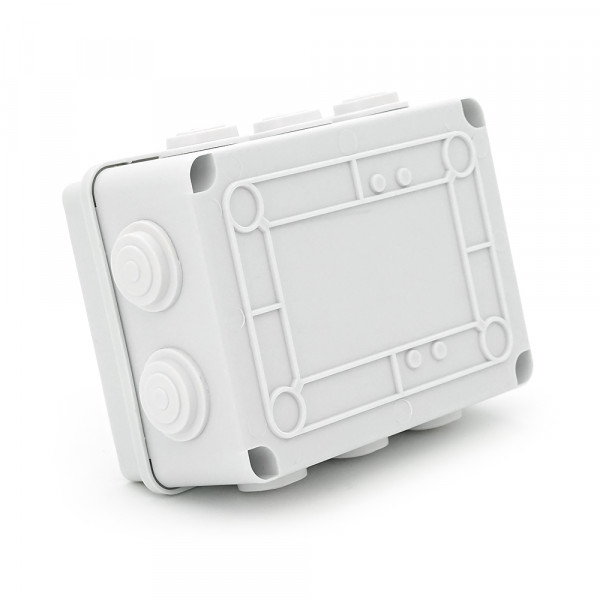 Коробка розподільна зовнішня YOSO 150x110x70 IP65 колір білий, 10 отворів, соски в комплекті, BOX, Q100