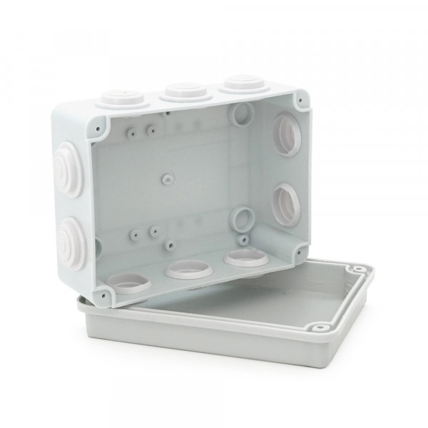Коробка розподільна зовнішня YOSO 150x110x70 IP65 колір білий, 10 отворів, соски в комплекті, BOX, Q100