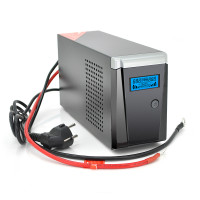 ДБЖ з правильною синусоїдою RITAR RTSW-500 LCD, 12В, під зовнішній АКБ, Q4  (320*132*210) 4,2 кг (260*85*140)