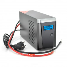 ДБЖ з правильною синусоїдою RITAR RTSW-500 LCD, 12В, під зовнішній АКБ, Q4  (320*132*210) 4,2 кг (260*85*140)