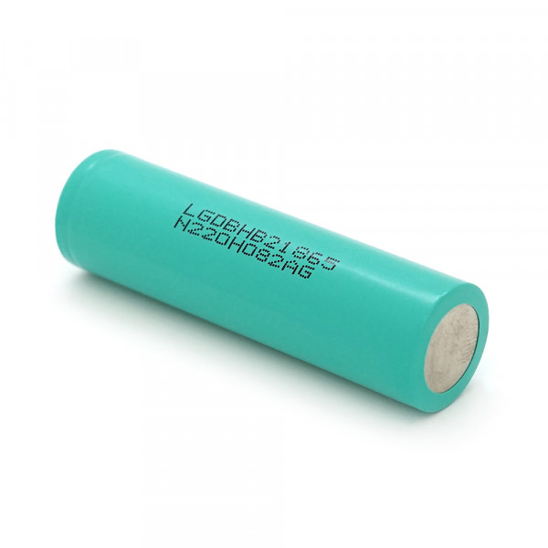 Акумулятор 18650 Li-Ion LG LGDBHB21865, 1300mAh, 30A, 4.2/3.7/2.5V, GREEN, PVC BOX, 2 шт. в упаковці, ціна за 1 шт.