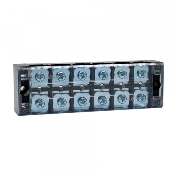 Клемна колодка 6-розрядна TB-4506 45A/600V, переріз дроту 0,5-4,0 мм2, 20 шт в упаковці, ціна за штуку