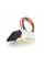 Перехідник живлення SATA=>4pin, 0.2m, Пакет