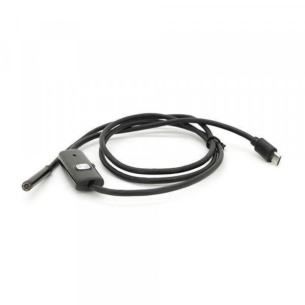 Універсальний ендоскоп 2в1 (USB/MicroUSB) для смартфона/ПК, камера 5.5мм, м'який кабель 1м, з LED-підсвічуванням, IP67