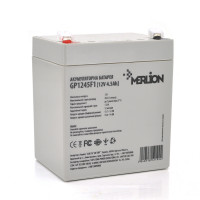 Акумуляторна батарея MERLION AGM GP1245F1, 12V 4.5Ah ( 90 х 70 х 100 (105) ), 1.4 kg, Grey, Q10