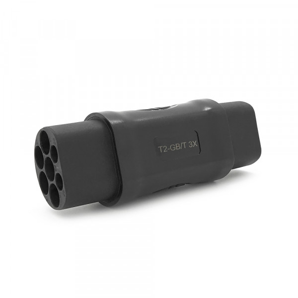Адаптер перехідник для заряджання електромобіля Type2-GBT, 7Pin,380V, IP55, Black