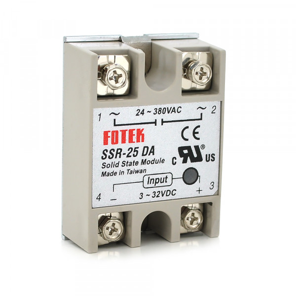 Твердотільні реле Fotek SSR-25DA 25А 24-380В AC