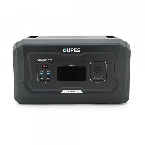 Додаткова батарея OUPES S2 BAT для S1/S2/S3, LiFePO4, потужність 2500 Вт,  2048 Вт·год, вхідний/вихідний порт 44–56,5 В, USB-A: 18 Вт, USB-C: 100 Вт, 460 × 270 × 255 мм, 19 кг