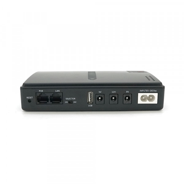 ДБЖ UPS-18W DC1018P YT45103 для роутерів/комутаторів/PON/POE-430, 5//9/12V, 1A, 10000MAh(знімні 4*2500MAh), Black, BOX
