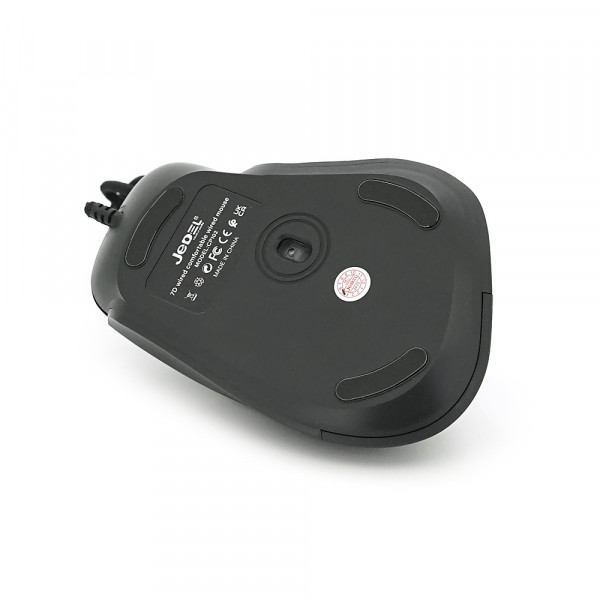 Миша провідна JEDEL CP102, 1200/1800/2400/3600DPI, кабель 1,5 м. 127x83x63 мм. 135 гр. Black. Box