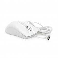 Миша провідна JEDEL GM700, 7 кнопок, 1200/1800/2400/3600DPI, кабель 1,5 м. RGB підсвічування. 120х74х40мм. White. Box