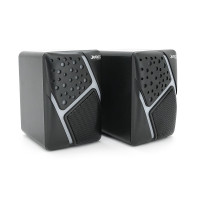 Колонки 2.0 JEDEL S-527 USB+3.5mm, 2x3W, 120Hz-20KHz, з LED підсвічуванням, 65х80х100 мм, Black, BOX
