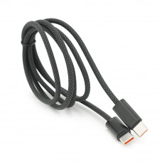 Кабель Type-C to Type-C (male to male), PD100Вт, довжина 1.0м, обплетення, Black, Box