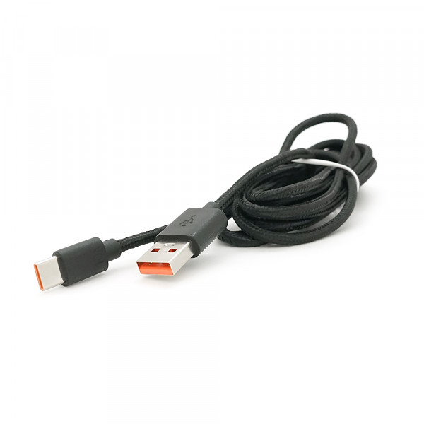 Кабель USB для Type-C (male to male), 10A, Підтримка SCP, QC3.0, PD до 240Вт, 480Mbps, довжина 2.0м, обплетення, Black, Box