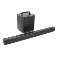Колонки 2.0 Kisonli K16, для ПК та ноутбука, живлення 220V + jack 3.5mm, 5W, 20Hz-20KHz, з сабвуфером, bluetooth, Black, BOX,