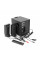 Колонки 2.1 Kisonli TM-9200A, для ПК та ноутбука, живлення 220V + jack 3.5mm, 5W+2x3W, 20Hz-20KHz, з сабвуфером, bluetooth, Black, BOX,