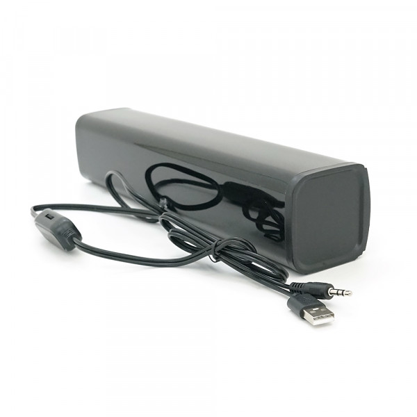 Колонки 2.0 Kisonli i-650, для ПК і ноутбука, USB + 3.5mm, 2x3W, 20Hz- 20KHz, Black, BOX, Q40