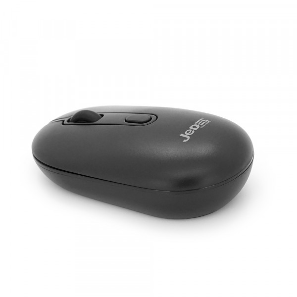 Миша бездротова JEDEL WD133, 800/1200/1600DPI, 2.4 GHz+Bluetooth 5.0, 3.7V 400mAh, Type-C заряджання. 105x60x34 мм. Black. Box