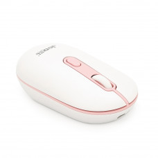 Миша бездротова JEDEL WD133, 800/1200/1600DPI, 2.4 GHz+Bluetooth 5.0, 3.7V 400mAh, Type-C заряджання. 105x60x34 мм. White. Box