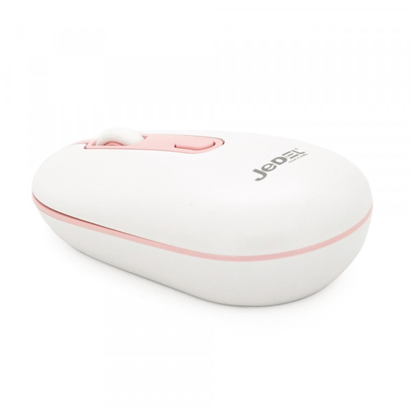 Миша бездротова JEDEL WD133, 800/1200/1600DPI, 2.4 GHz+Bluetooth 5.0, 3.7V 400mAh, Type-C заряджання. 105x60x34 мм. White. Box